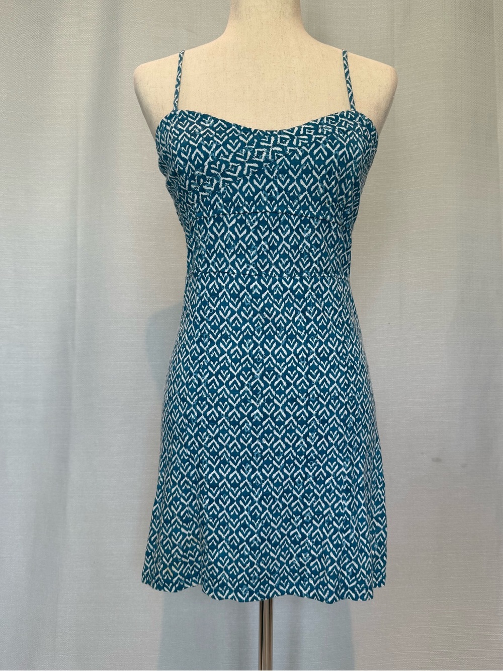Free People Teal Patterned Women's Summer Dress